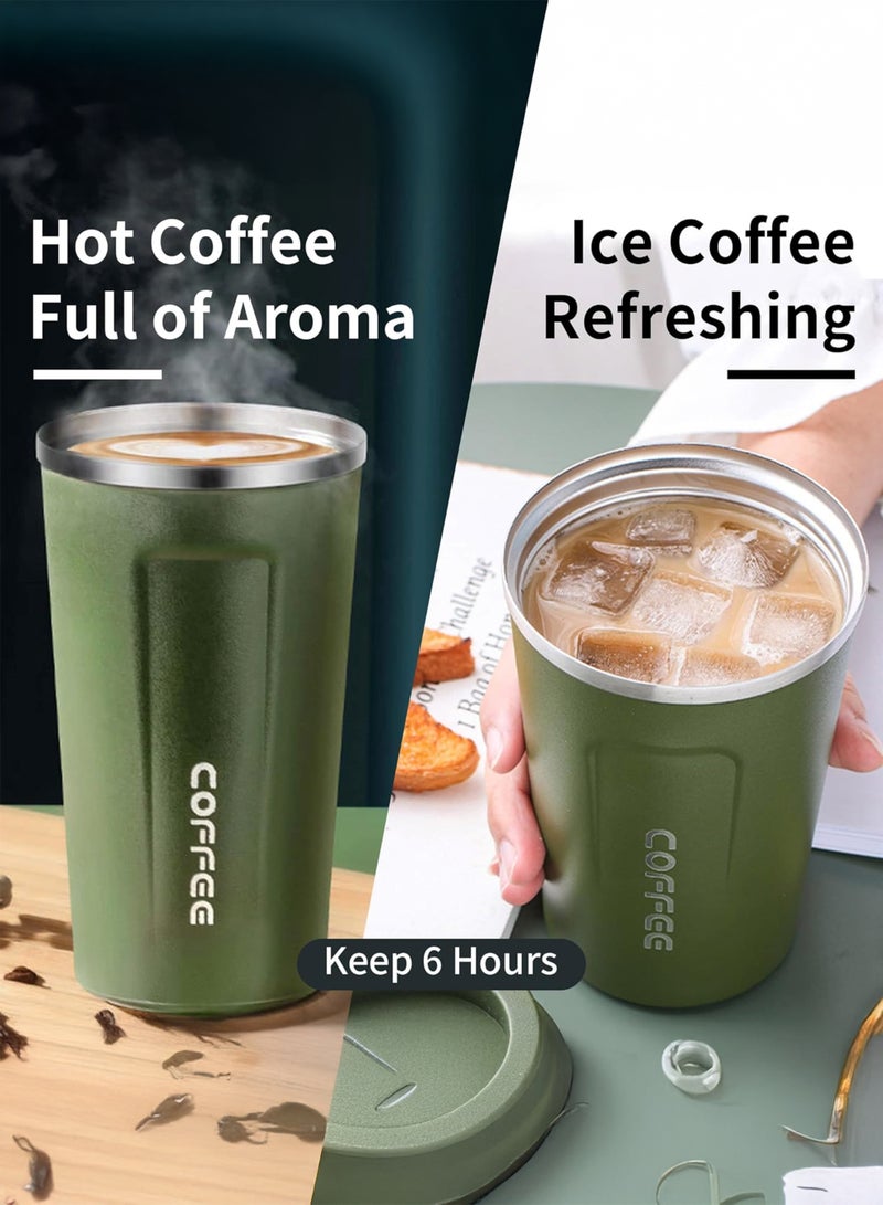 Toshionics Double Wall Stainless Steel Vacuum Cup with Lid and Leakproof Seal, BPA-Free Insulated Travel Coffee Mug, Thermal Bottle Keeps Drinks Hot or Cold for Hours – 510 ml - Image 2